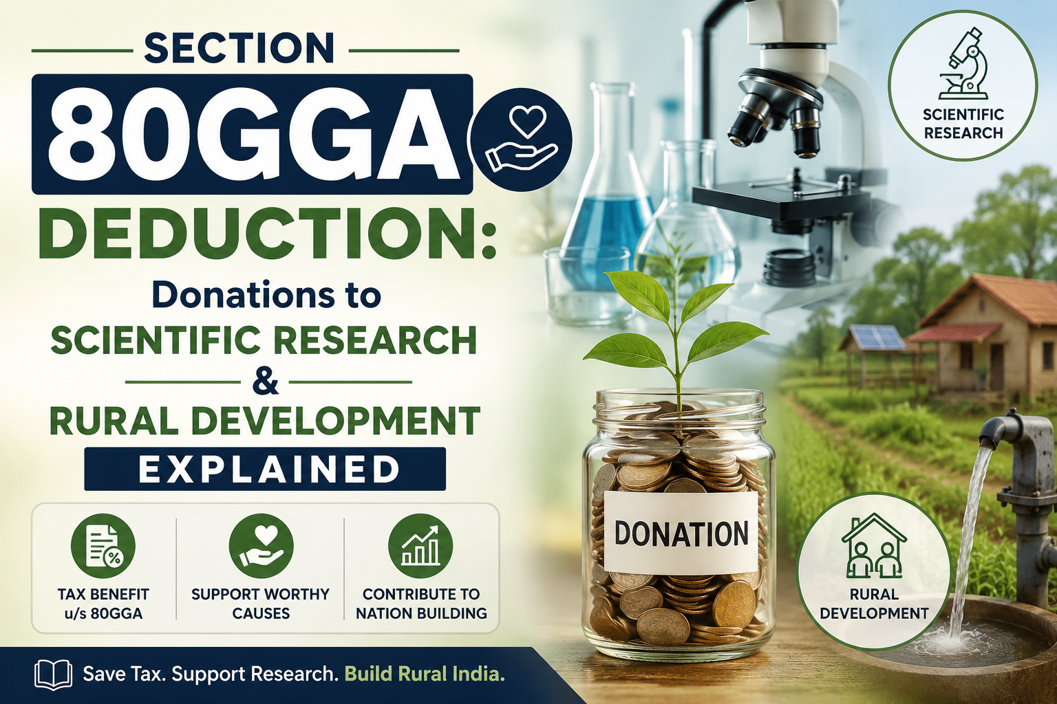 Section 80GGA Deduction: Donations To Scientific Research & Rural Development Explained